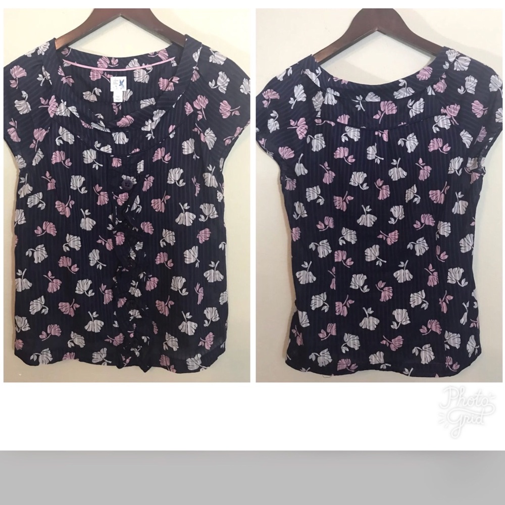 Anthropologie Edmé & Esyllte Ginkgo Flower Sz 8
